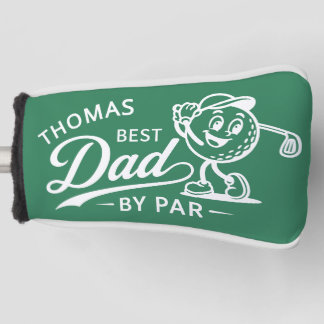Couvre-club De Golf Meilleur Papa par Par Nom de Golfeur Retro Putter 