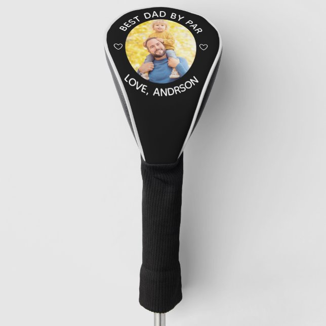 Couvre-club De Golf Meilleur Papa Par Par Nom Personnalisé Photo Fête  (Devant)