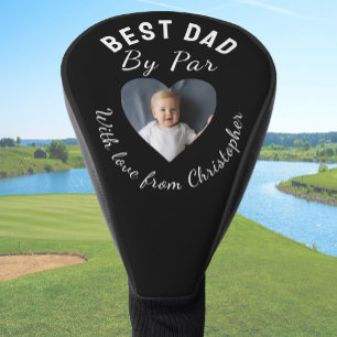 Couvre-club De Golf Meilleur Papa par Par Photo Personnalisée Vert Noi