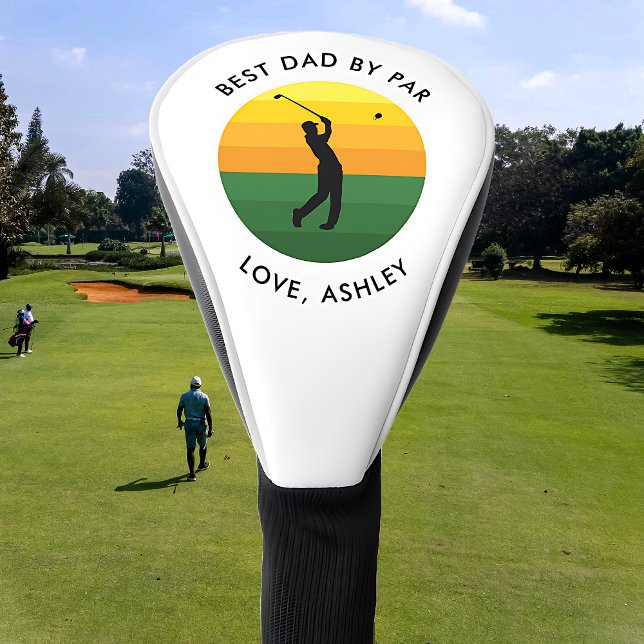 Couvre-club De Golf Meilleur Papa Par Par Texte Personnalisé Coucher D (Créateur téléchargé)