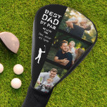 Couvre-club De Golf Meilleur Papa Par Photo Cool Golfer Fête des pères<br><div class="desc">Cool personnalisé cadeau de Fête des pères pour le meilleur papa jamais. Un message de typographie moderne en détresse lisant BEST DAD BY PAR ainsi qu'un message personnalisé à côté d'un collage de 3 photos de famille font de cette tête de golf un cadeau de gardien qu'il adorera montrer sur...</div>