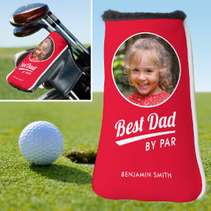 Couvre-club De Golf Meilleur Papa Par Photo Personnalisée Red Putter