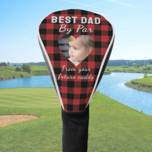 Couvre-club De Golf Meilleur papa Personnalisé Enfants Photo Red Buffa
