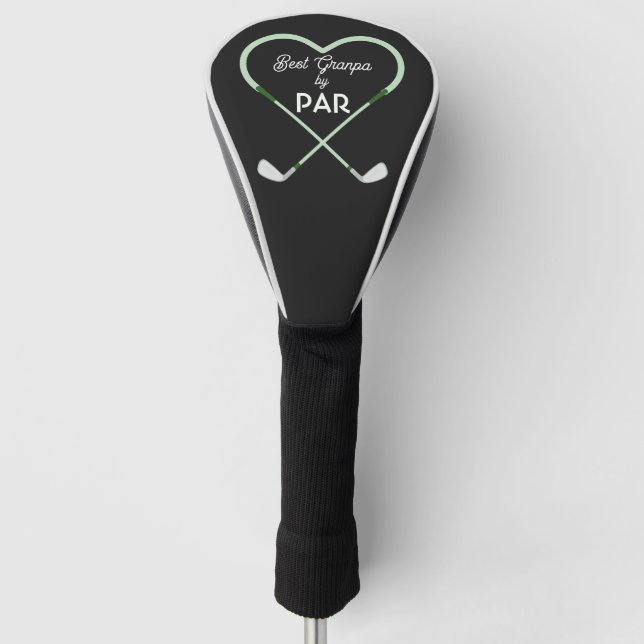 Couvre-club De Golf Meilleur Papi Simple Moderne par Par  (Devant)