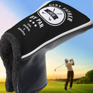 Couvre-club De Golf Meilleur Père Par Golfeur Amateur de Golf Noir Mod
