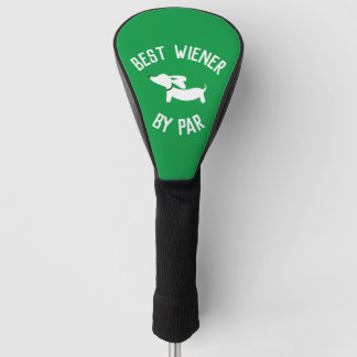 Couvre-club De Golf Meilleur Wiener par Par Punny Dachshund Golf Head 