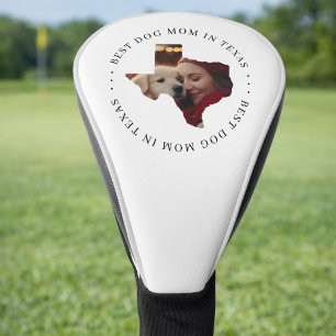 Couvre-club De Golf Meilleure Maman de Chien au Texas Photo Personnali