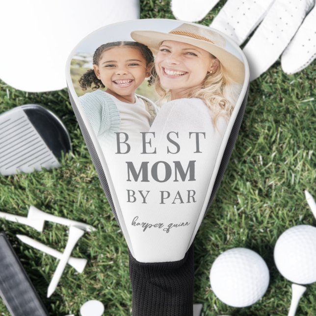 Couvre-club De Golf Meilleure Maman Photo (Best Mom By Par Photo Golf Head Cover)