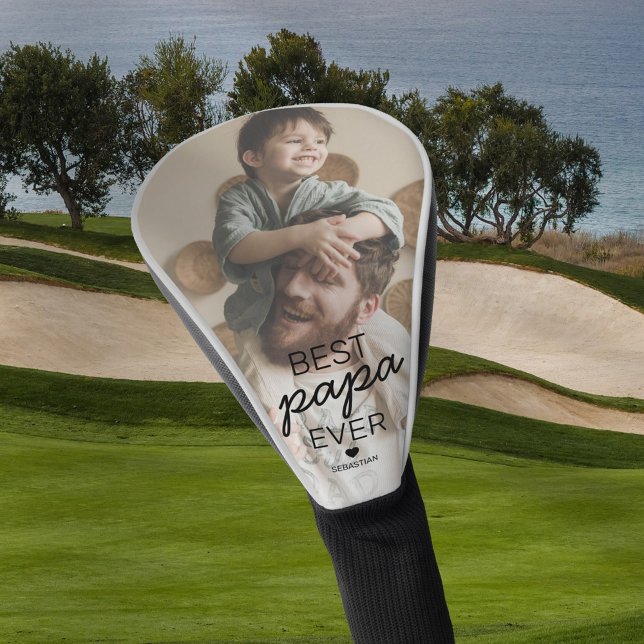 Couvre-club De Golf Meilleure Photo de Papa (Créateur téléchargé)