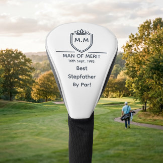 Couvre-club De Golf Meilleures Initiales de Monogramme de Beau-Père Ho