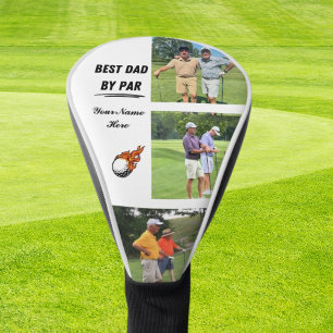 Couvre-club De Golf Meilleurs Cadeaux De Golf Pour Papa Photo Et Nom P