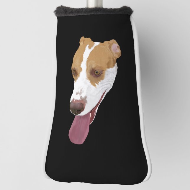 Couvre-club De Golf Mélange Pitbull Terrier (Tourné à 90°)