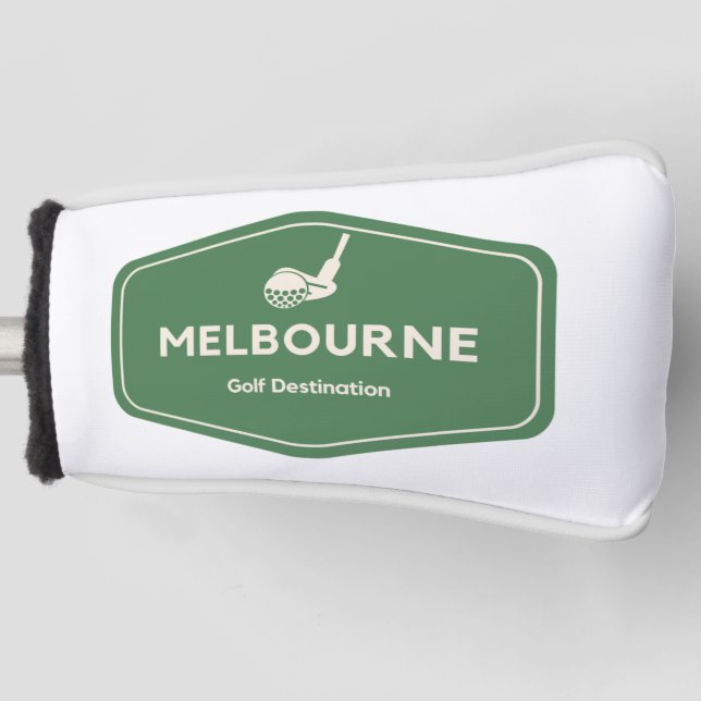 Couvre-club De Golf Melbourne Australie - Golf Course Destination Logo (Devant)