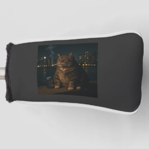 Couvre-club De Golf Mème de chat qui fume drôle Stupid Brainrot 