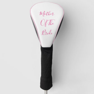 Couvre-club De Golf Mère De L'Épouse Cadeau Mariage Faveur Rose Blanc
