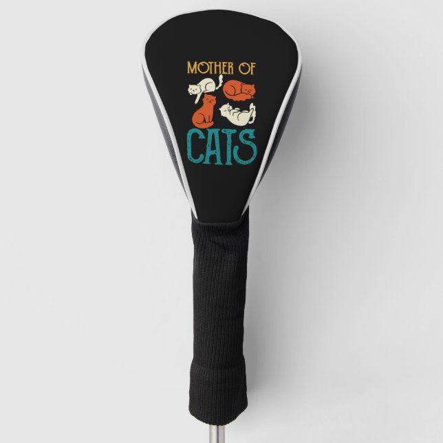 Couvre-club De Golf Mère des Chats - Chat (Devant)