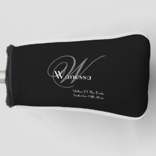 Couvre-club De Golf Mère mariage De La Mariée Cadeau Monogramme Modern
