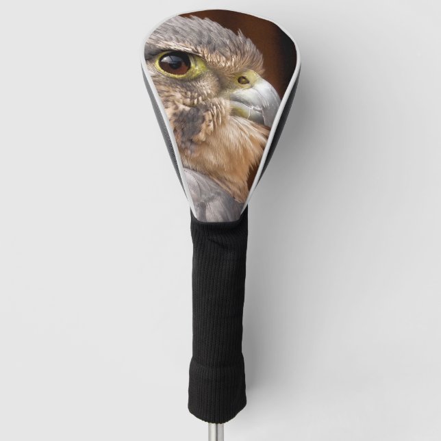 COUVRE-CLUB DE GOLF MERLIN FALCON OISEAU DE PREY (Devant)