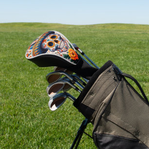 Couvre-club De Golf Mexique Voyager Vintage Retro Crâne à sucre