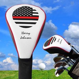 Couvre-club De Golf Mince RED Line & Golf USA drapeau Monogramme