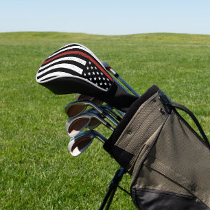 Couvre-club De Golf Mince Red Line USA Drapeau Pompier Département d'i