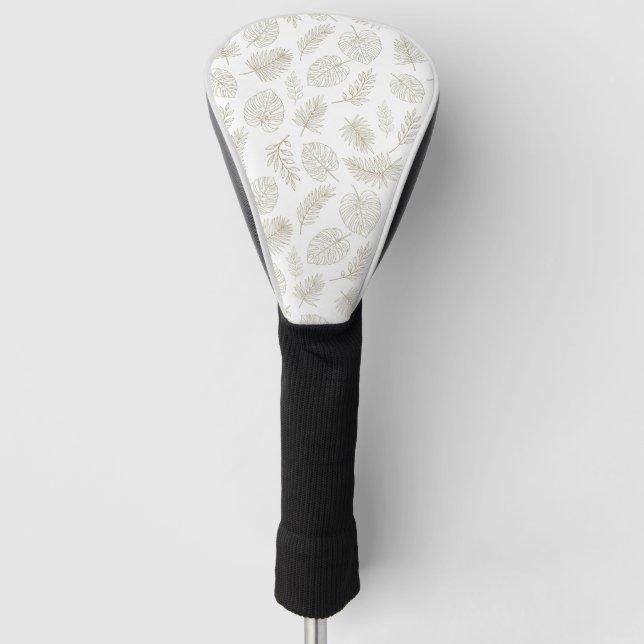 Couvre-club De Golf Minimal Botanical Line Art Pattern (6) (Devant)