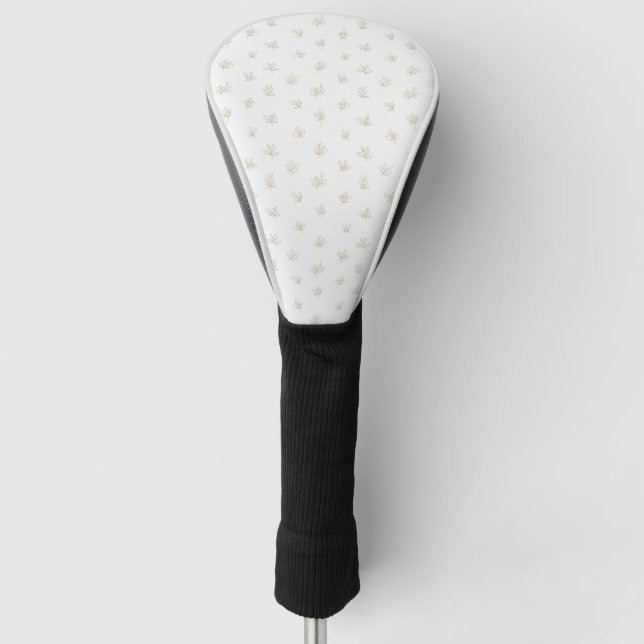 Couvre-club De Golf Minimal Botanical Line Art Pattern (7) (Devant)