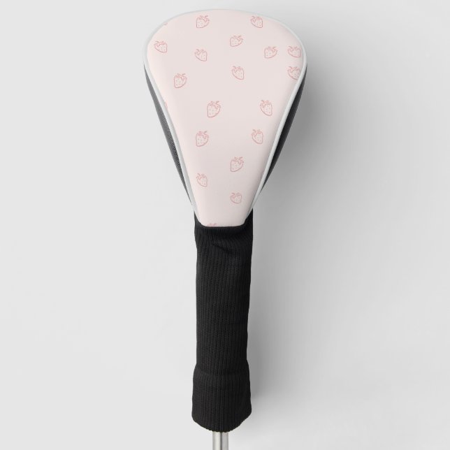 Couvre-club De Golf Minimalisme de la Fraise (Devant)
