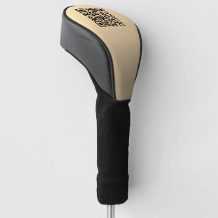 Couvre-club De Golf Modèle de code QR instantanément modifiable   Faux