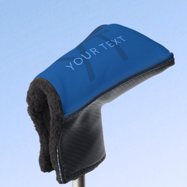 Couvre-club De Golf Modèle de texte modifiable pour nom monogrammé, et (Créateur téléchargé)
