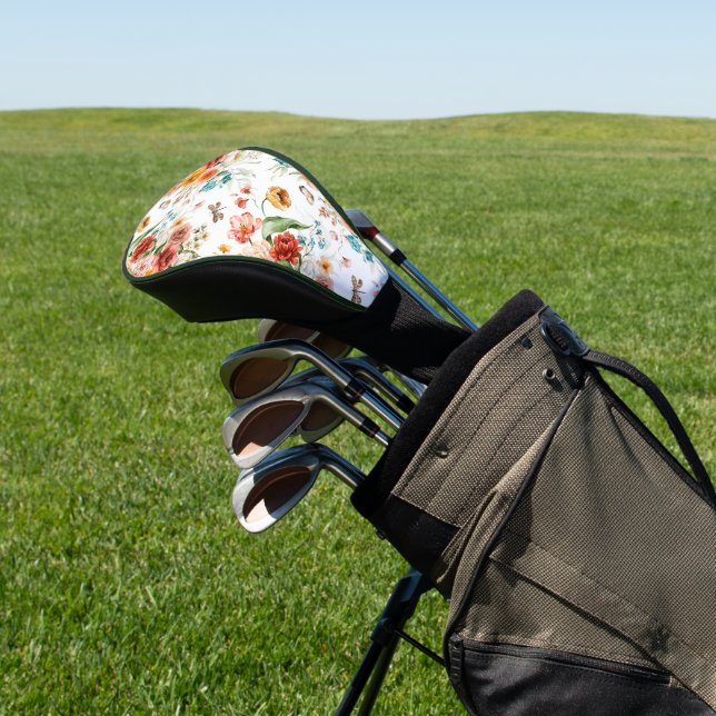 Couvre-club De Golf Modèle floral du jardin (In Situ)