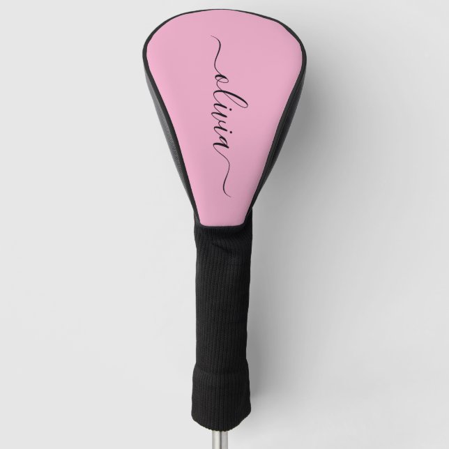 Couvre-club De Golf Modern Monogram Golf Head Cover (Devant)