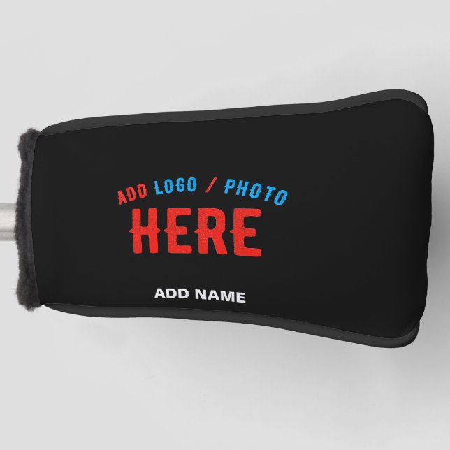 COUVRE-CLUB DE GOLF MODERNE ET MODERNE PERSONNALISABLE NOIR VÉRIFIÉ (Devant)