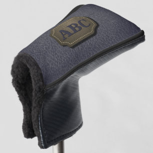 Couvre-club De Golf Modifier Initial, Insigne En Cuir Apparence En Cui