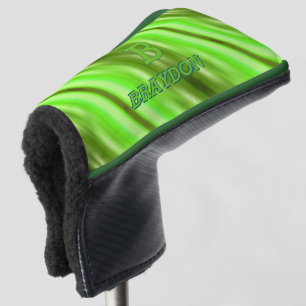 Couvre-club De Golf Modifier le nom d'ajout initial Soft Green Olive S