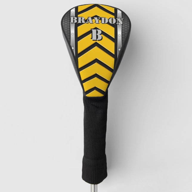 Couvre-club De Golf Modifier le nom initial Ajouter le nom Flèches d'a (Devant)