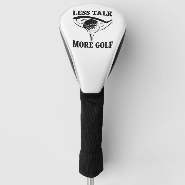 Couvre-club De Golf Moins de Parole Plus de Golf (Devant)