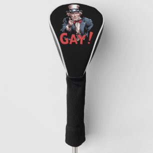 Couvre-club De Golf Mois de la fierté de l'allié gay LGBT drôle