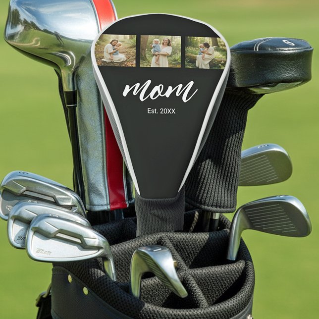 Couvre-club De Golf Mom Established Modern Script 3 Photo (Créateur téléchargé)