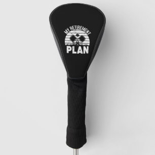 Couvre-club De Golf Mon plan de retraite Funny Pickleball pour grand-p