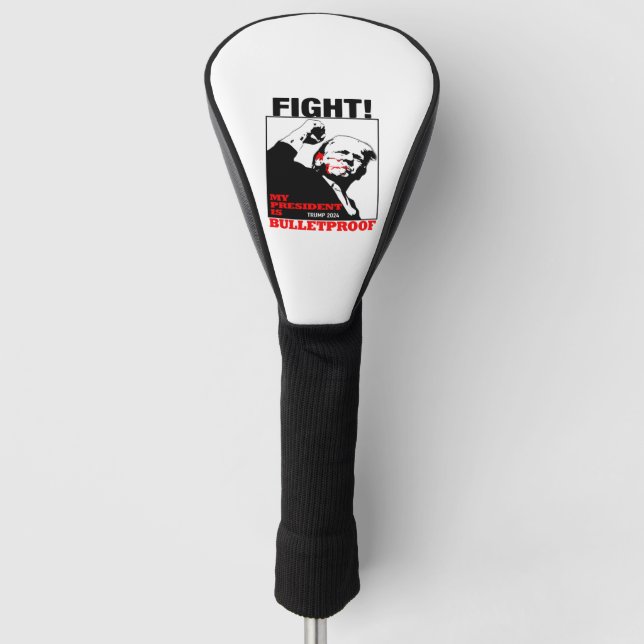 Couvre-club De Golf Mon président est un Trump à l'épreuve des balles (Devant)