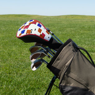 Couvre-club De Golf Mondrian - Composition en couleur A