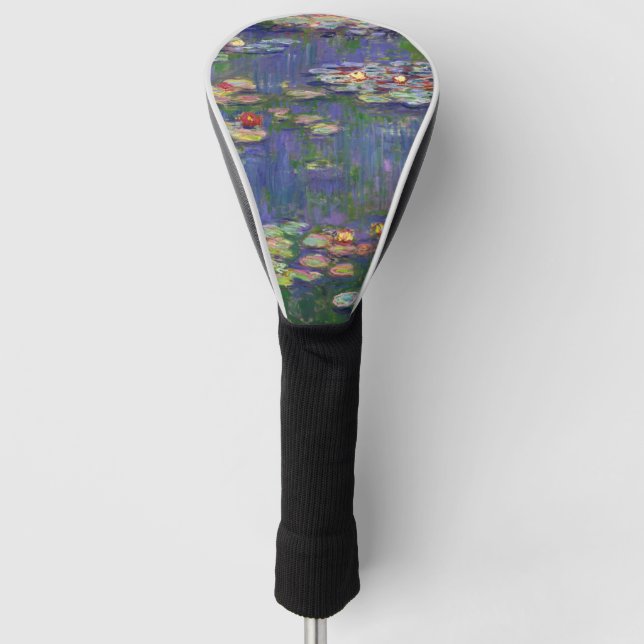 Couvre-club De Golf Monet Water Lilies Chef-d'oeuvre Peinture (Devant)