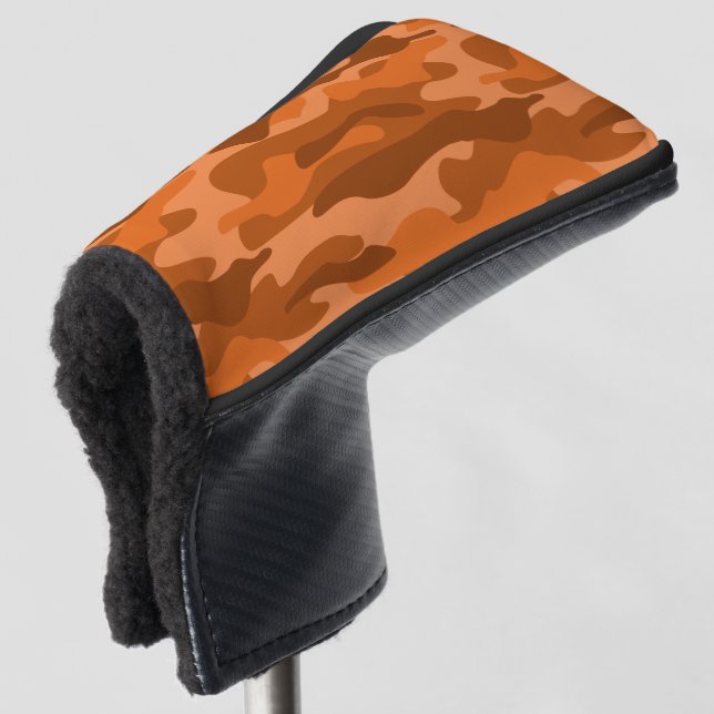 Couvre-club De Golf Monocolore espagnol Orange Camo (Devant 3/4)