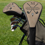 Couvre-club De Golf Monogramme classique Nom initial<br><div class="desc">Créez votre propre Monogramme classique Nom initial Golf Head Cover! Personnalisez ce design avec votre propre texte. Vous pouvez customiser cette conception en sélectionnant le lien "customiser plus loin" si vous le souhaitez.</div>
