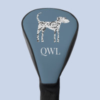 Monogramme de Chien Dalmatien amusant