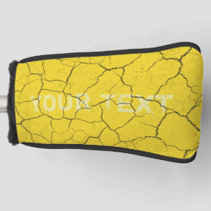 Couvre-club De Golf Monogramme de couverture de la mâchoire jaune fê