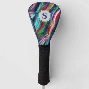 Couvre-club De Golf Monogramme de dunes peintes