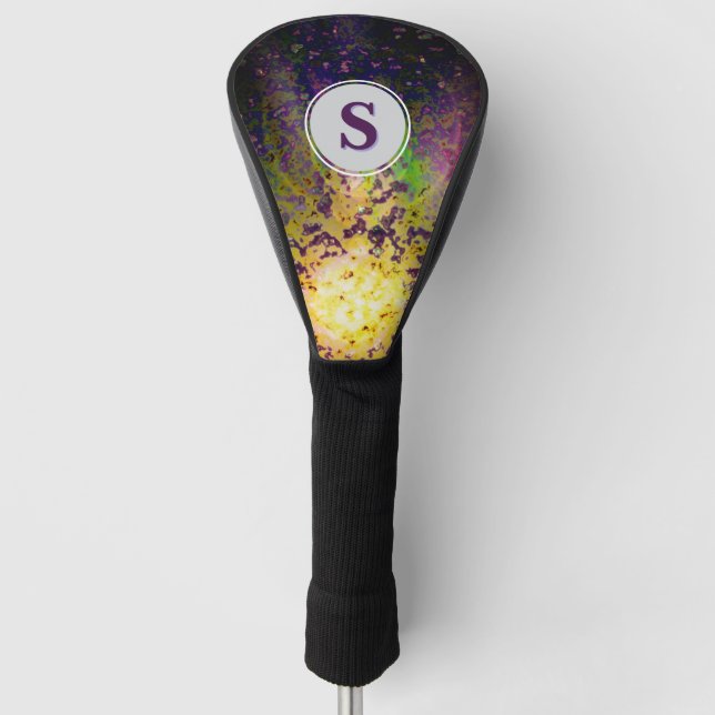 Couvre-club De Golf Monogramme de flottaison spatiale (Devant)