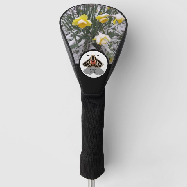 Couvre-club De Golf Monogramme de teigne de tigre de la tribu avec pho (Devant)